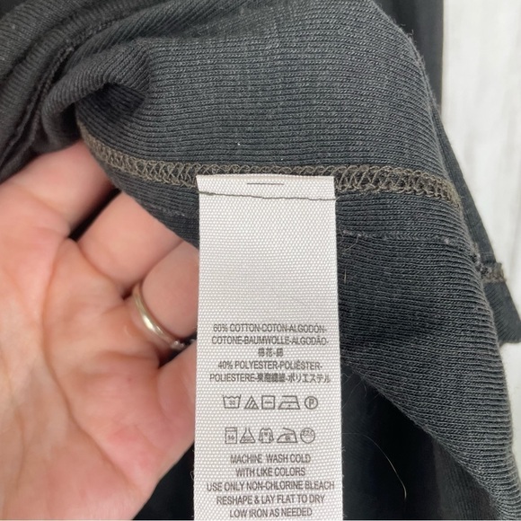 Free People black with army green tie dye cuffs XS - Picture 4 of 7